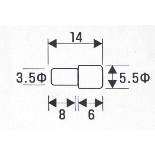WAKI 差込ダボ 3.5X6 IF−067 45