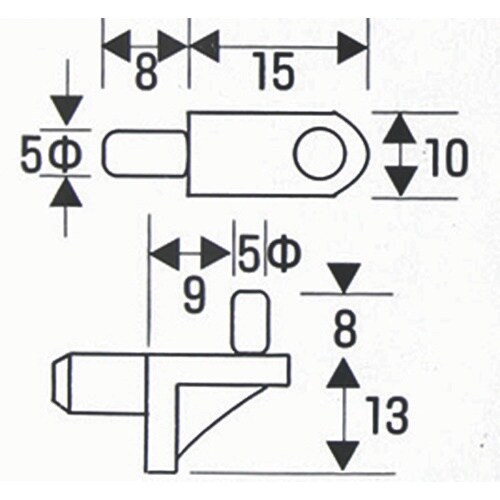 WAKI ナイロン棚受 4号 茶 IF−078 4