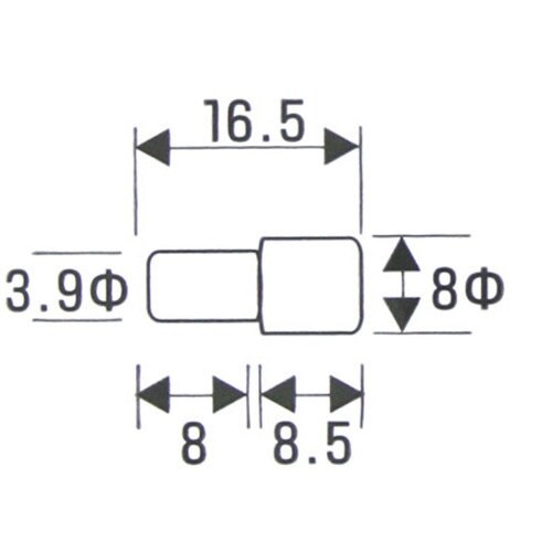 WAKI 差込ダボ 4X8 IF−070 4594