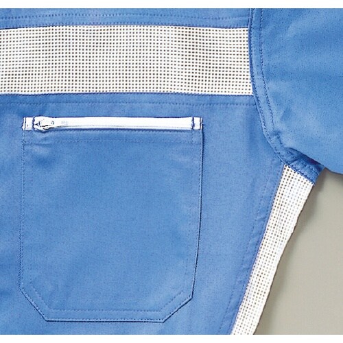 AUTO−BI 半袖つなぎ服1035−004スカイ