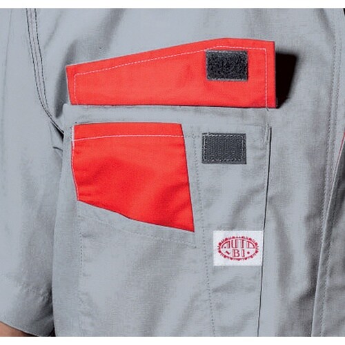 AUTO−BI 半袖つなぎ服8301−005レッド