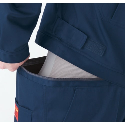 AUTO−BI 腰割れ式半袖つなぎ服6901−00