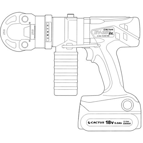 CACTUS コードレス電動油圧式圧着工具