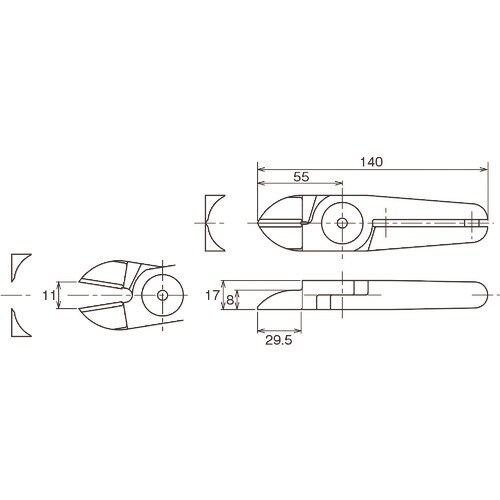 VESSEL 樹脂用ストレート刃 適応機種:GT−