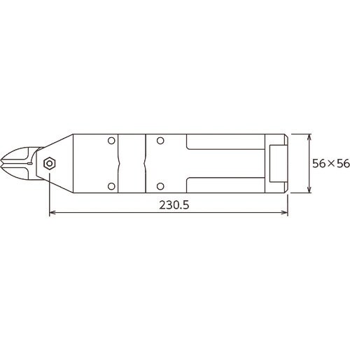 VESSEL 複動式エアーニッパー(角型) No.