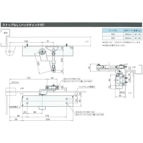RYOBI ドアクローザ #20シリーズ B22