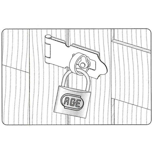 ハイロジック ディンプル南京錠30mm