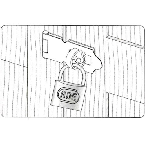 ハイロジック ステンWロック南京錠40mm