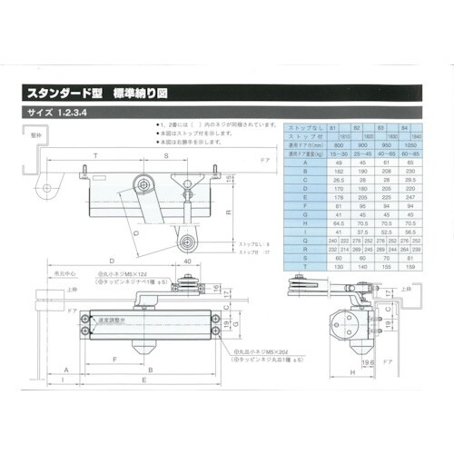 RYOBI ドアクローザ