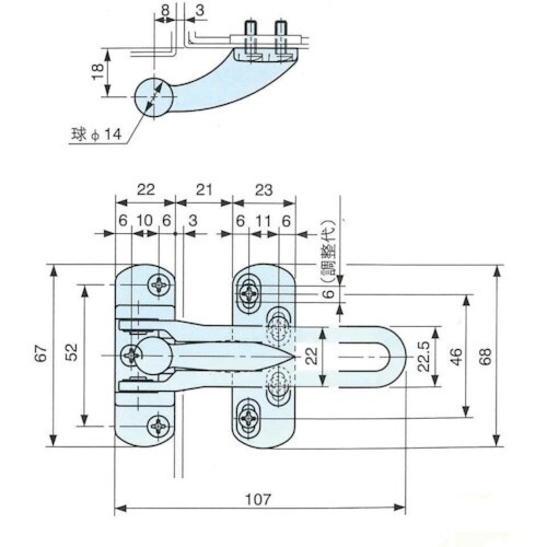 RYOBI ドアガード RH−001N ゴールド
