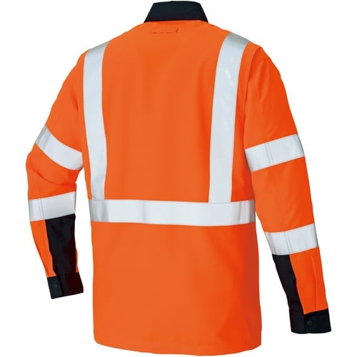 アイトス 長袖シャツ(男女兼用) ハイパーオレンジ