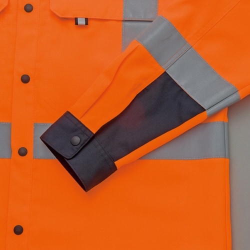 アイトス 長袖シャツ(男女兼用) ハイパーオレンジ