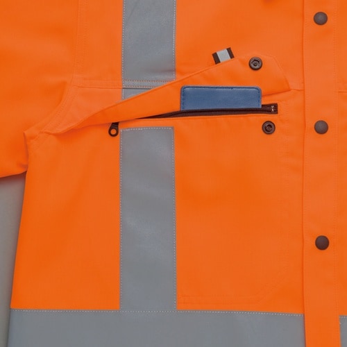 アイトス 長袖シャツ(男女兼用) ハイパーオレンジ