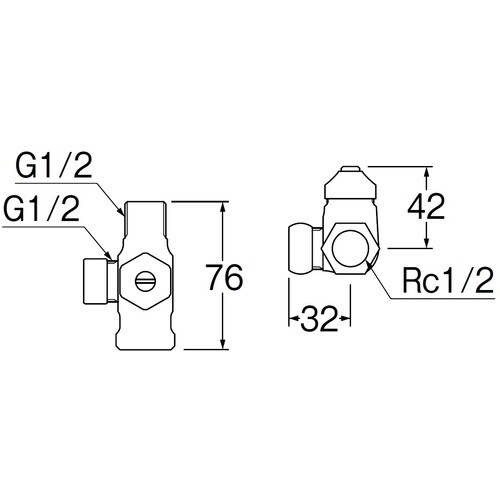 SANEI D式分岐バルブ