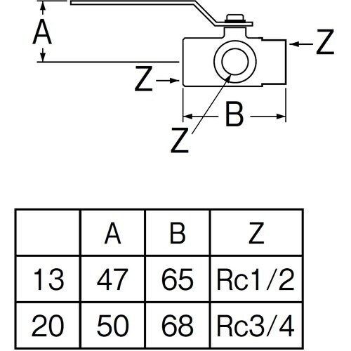 SANEI 切替ボールバルブT型
