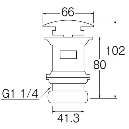 SANEI ポップアップ横穴排水栓