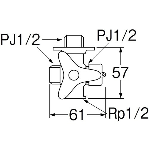 SANEI クロス分岐バルブ