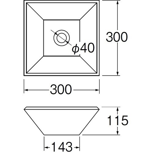 SANEI 洗面器 信楽焼 黒