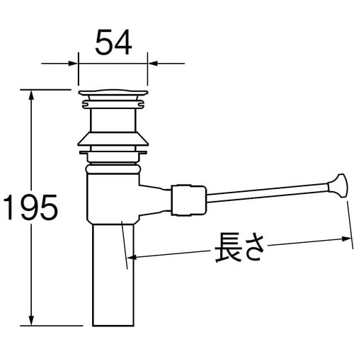 SANEI ポップアップ排水栓上部