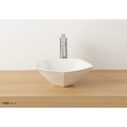 SANEI 洗面器 信楽焼 白
