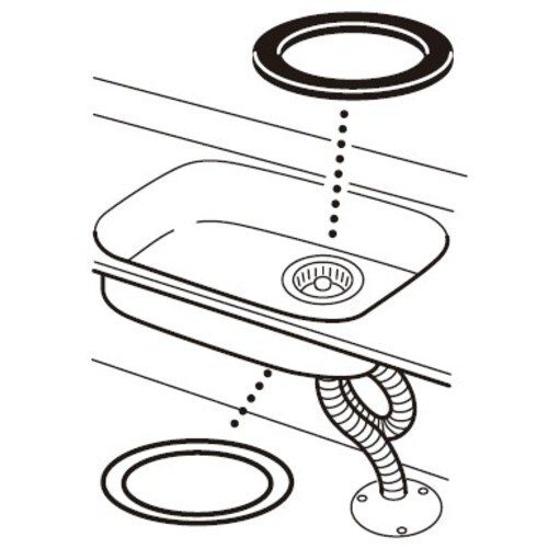 SANEI 流し排水栓取付パッキン