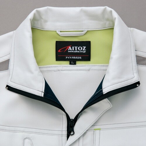 アイトス 長袖サマーブルゾン(男女兼用) シルバー