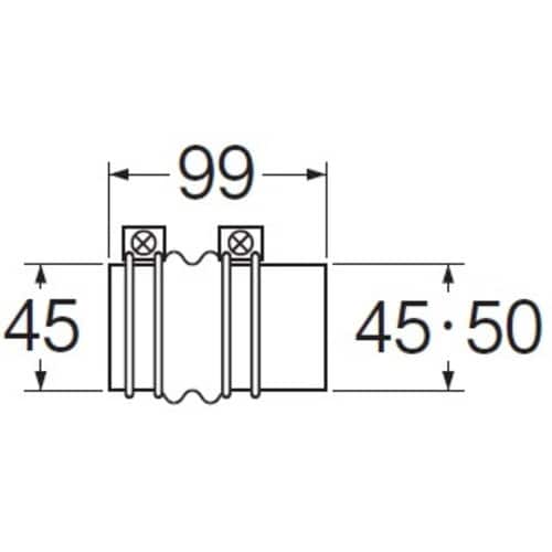 SANEI バス段付ジャバラ