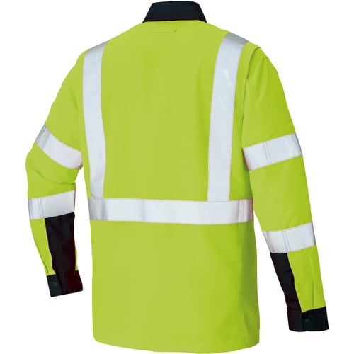 アイトス 長袖シャツ(男女兼用) ハイパーイエロー