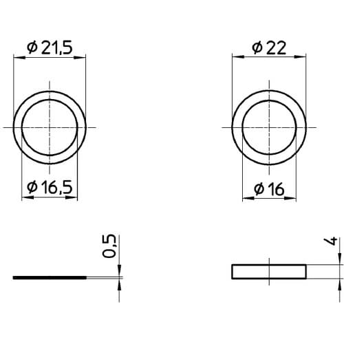 SANEI 小便器用アジャストパッキンセット