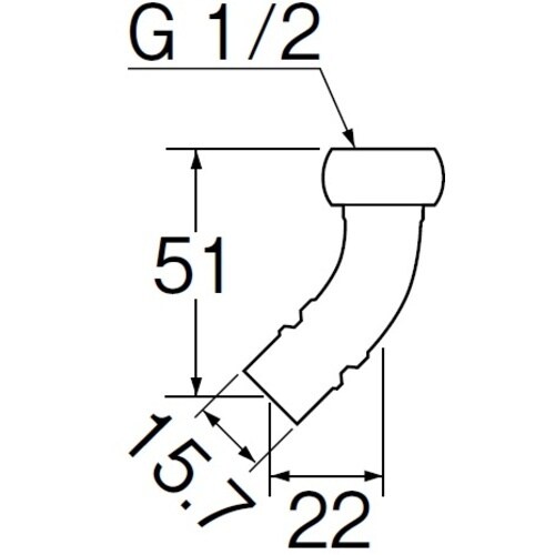 SANEI 洗濯機用L型ニップル