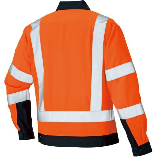 アイトス 長袖ブルゾン(男女兼用) ハイパーオレン