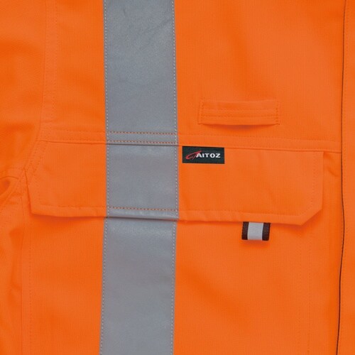 アイトス 長袖ブルゾン(男女兼用) ハイパーオレン