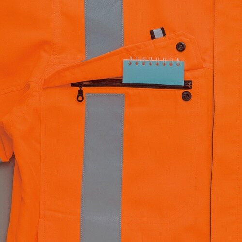 アイトス 長袖ブルゾン(男女兼用) ハイパーオレン