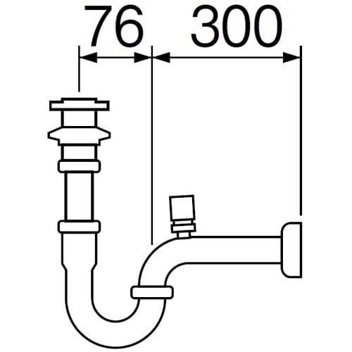SANEI 低位通気弁付Pトラップ