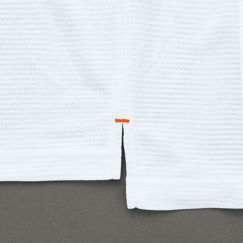 アイトス 半袖ハーフZIPシャツ(男女兼用) ホワ