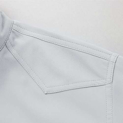 アイトス 長袖シャツ(男女兼用)(薄地) シルバー