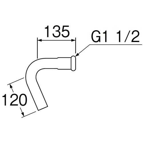 SANEI 73°洗浄管下部