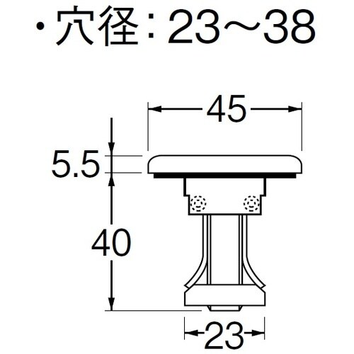 SANEI カウンター化粧蓋