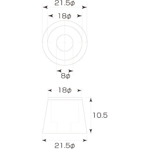 MK 公団戸当用(ゴムのみ) グレー