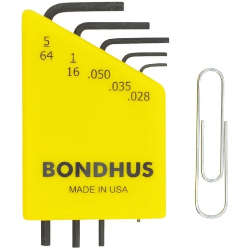 BONDHUS 精密六角レンチセット 5本組(0.