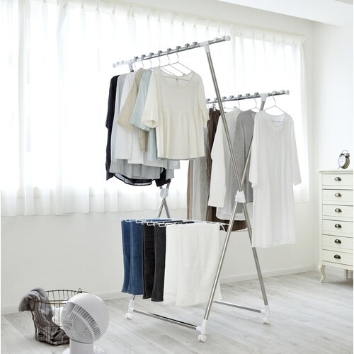 IRIS 520811 風ドライ物干し 伸縮タイプ