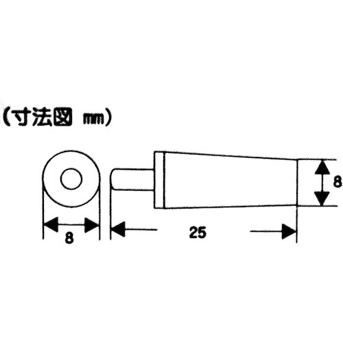 WAKI PC回転ピン VF‐123 8mm A型