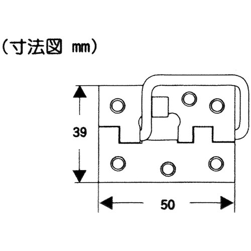 WAKI 丁番掛金 VF‐103 50mm ブロン