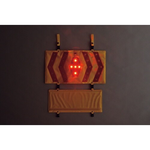 緑十字 LED矢印表示パネル 接近注意・作業中 K