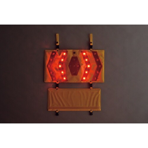 緑十字 LED矢印表示パネル 接近注意・作業中 K