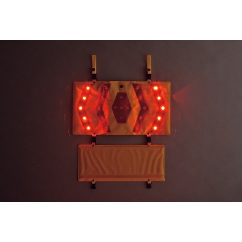 緑十字 LED矢印表示パネル 接近注意・作業中 K