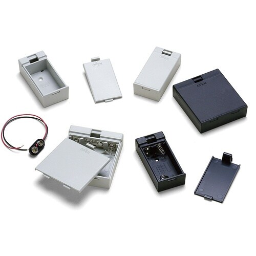 タカチ 外付け電池ボックス(ブラック)単3×4