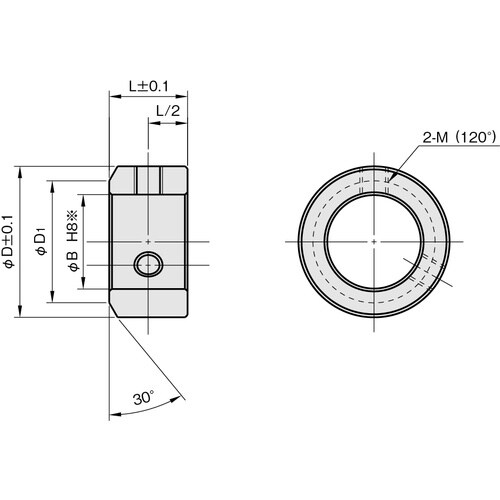 IWATA セットカラー ノーマル SUS304