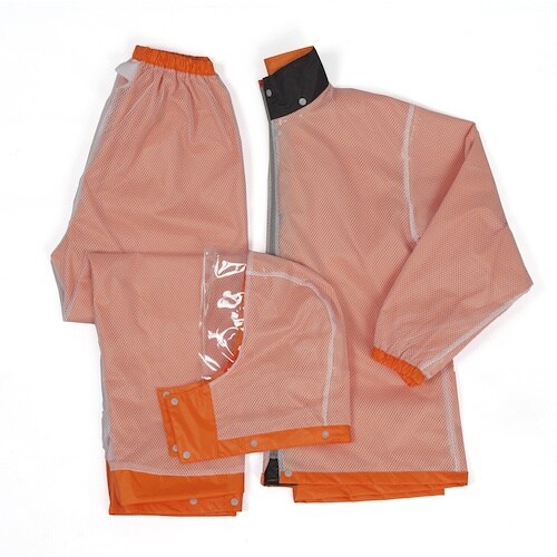 カジメイク ディフェンドレインスーツ オレンジ 4