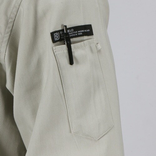 カジメイク 6802 TC長袖シャツ ネイビー M